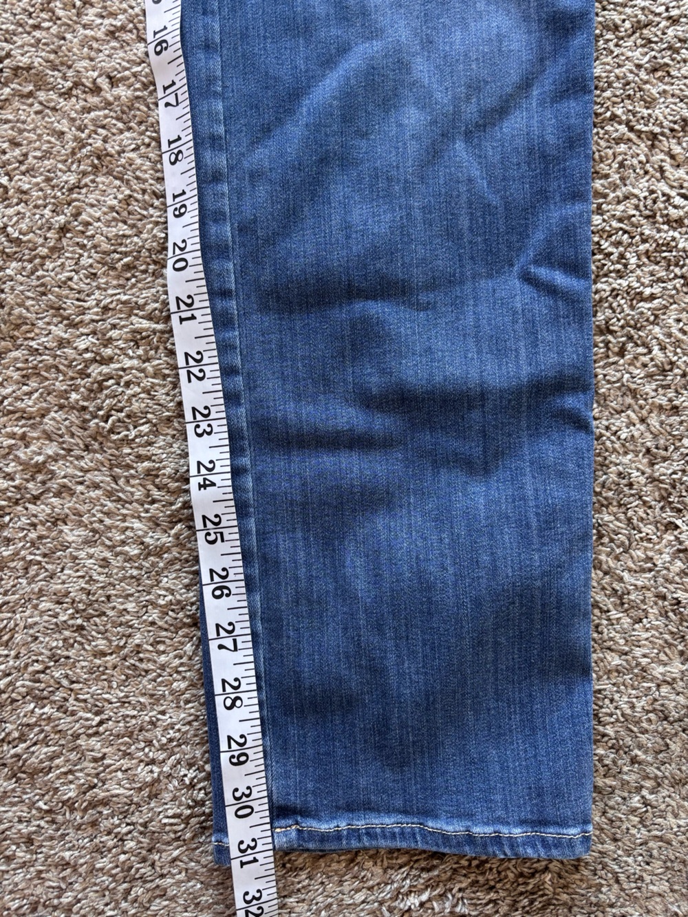 7 for all Mankind Womens Kimmie straight navigation jeans 32 high medium wash - Picture 12 of 12